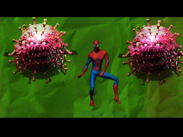 Wrong Heads Top Superheroesㅣ슈퍼히어로 그림자 맞추기 춤 댄스!ㅣ spider-man vs virus  #spiderman #dance #hulk