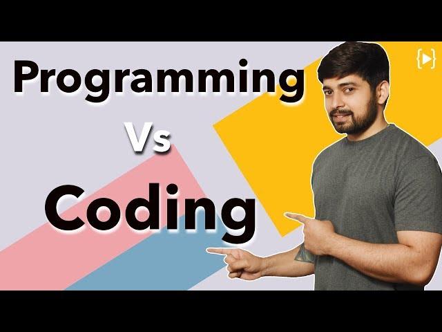 What is the difference between programming and coding