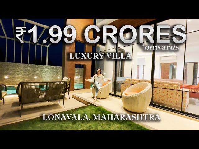 Beautiful EUROPEAN THEMED luxury VILLA with a blissful View | LONAVALA