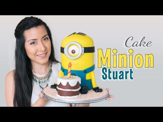 Tarta Minion Stuart - tutorial paso a paso | fondant cake | Quiero Cupcakes!