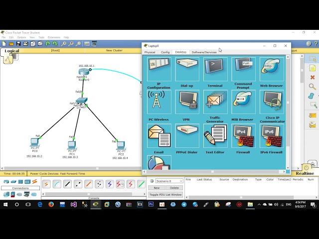 How to make Configure terminal in Cisco Packet Tracer speak khmer