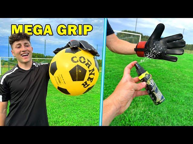 MEGA GRIP SUR DES GANTS DE FOOT avec 10 BALLONS DIFFÉRENTS ! (J’arrête tous les buts)