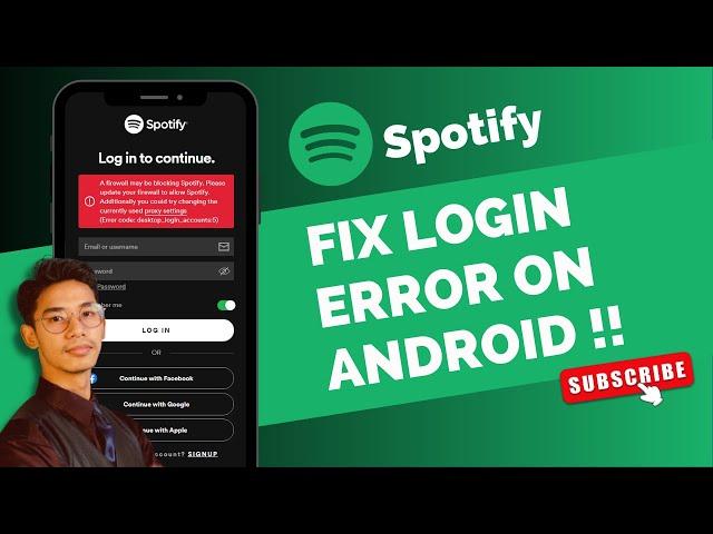 Spotify - Fix Login Error on Android !