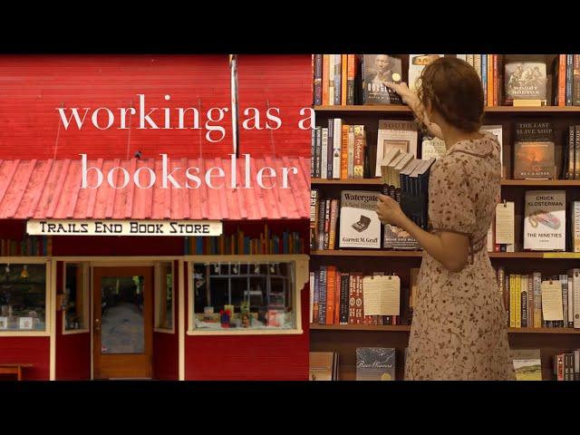 what it’s like to work as a bookseller - 9 hour shift at a small town bookstore ($17 hour)