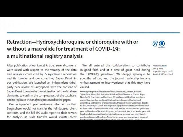 Lessons learnt from the recent retraction of Lancet and NEJM articles