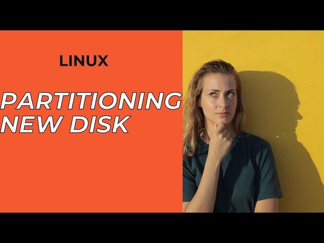 LINUX Partitioning New Disk