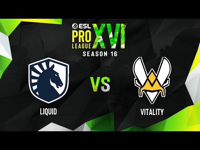 Liquid vs Vitality | Map 4 Overpass | ESL Pro League Season 16 - Grand final