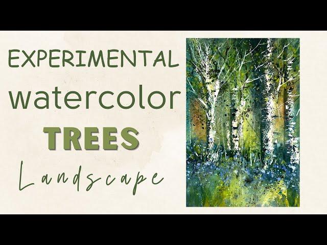 Unlock The Magic Of Experimental Watercolor Tree Landscapes!