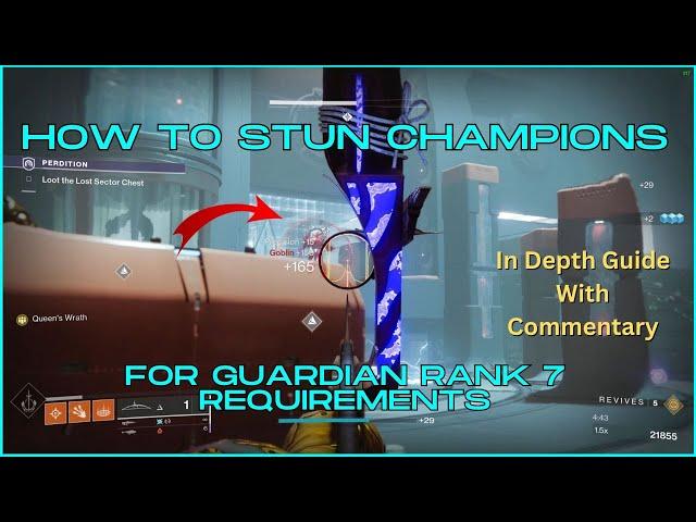 How to Stun 6 Overload, Barrier, and Unstoppable Champions for Guardian Rank 7 Requirements - D2