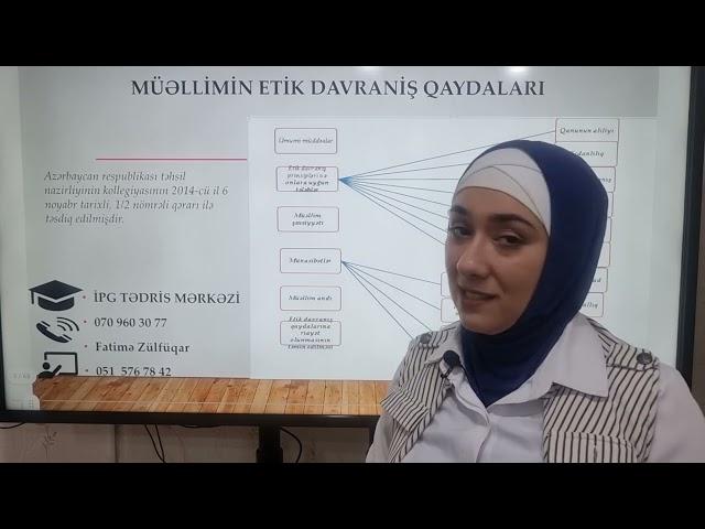 Müəllimin etik davranış qaydaları