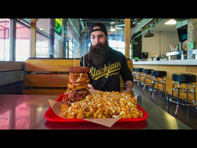 FINISH THIS MAC & CHEESE CHALLENGE AND THEY PUT YOUR NAME ON A PLAQUE ON THEIR WALL | BeardMeatsFood