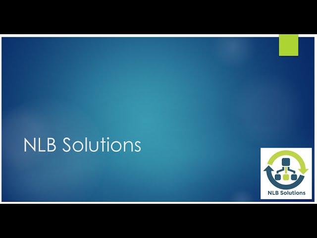 Nick and NLB Solutions