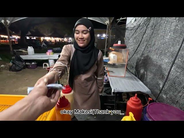 Night market at Tanjong Aru beach Sabah(Malaysia)