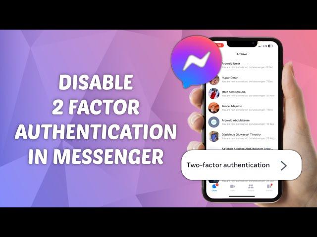 How to Disable 2-Factor Authentication in Messenger