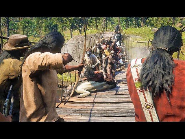 Undead vs Wapiti Indians | Red Dead Redemption 2 NPC Wars 77