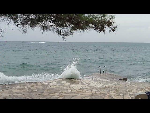 Sea at noon. Adriatic Sea, Croatia, Porec.