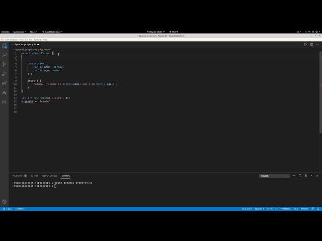 How to dynamically add properties to TypeScript objects