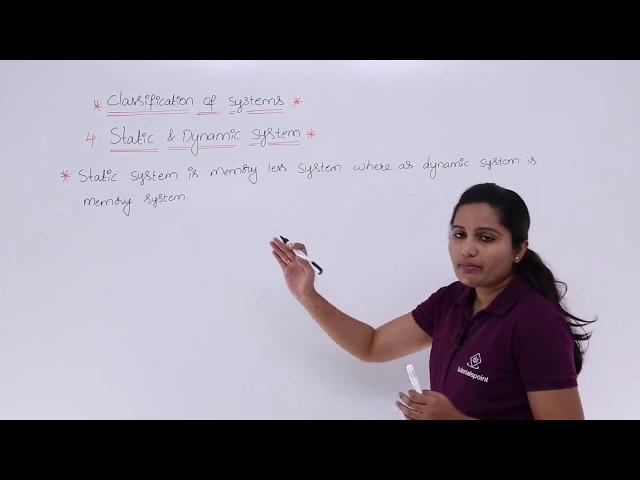Signals & Systems - Static & Dynamic System