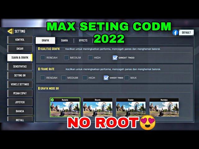 UNLOCK GRAPHICS CODM 2022 (ALL SEASON) MAX FPS NO ROOT & SIMPLE NO FORCE CLOSE,NO BAN,NO LAG