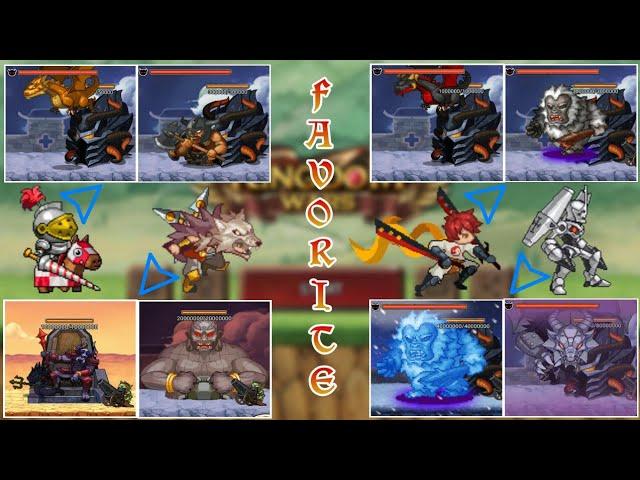 All Bosses vs All My Favorite Characters (Common, Rare, Legends & Super Legends) | Kingdom Wars