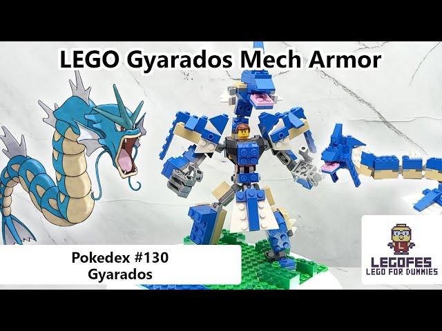 LEGO POKEMON MECH - Pokedex 130 Gyarados (Tutorial Build & Armor Robot Mode)