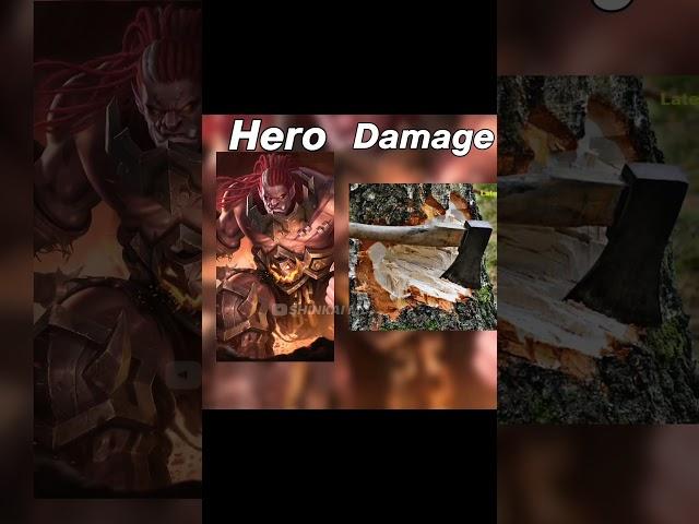 hero damage  #mobilelegends #mlmemes #mlbb #wtfmlmemes #ml #ctto