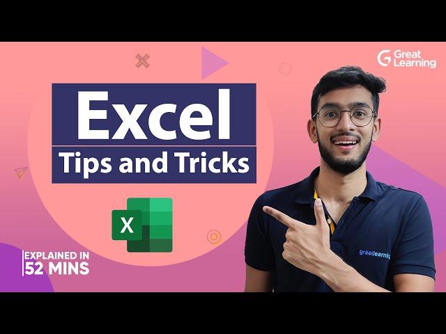 Excel Tips and Tricks | Excel Tutorial for Beginners - 2021 | Excel Great Learning