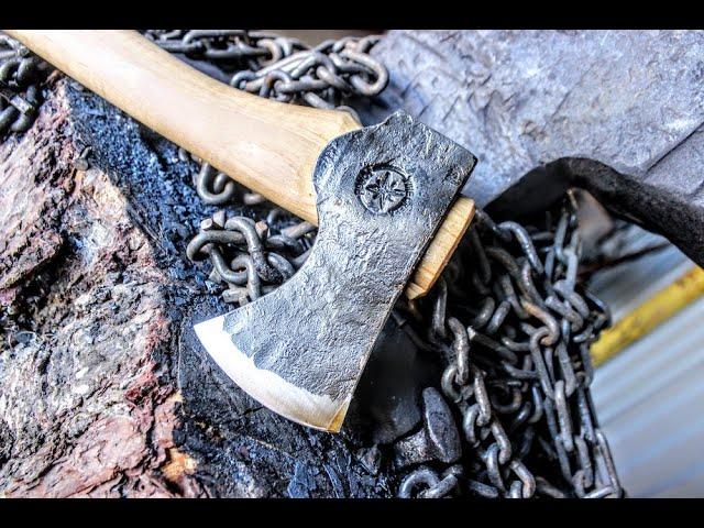 How To Forge A Hatchet For Wilderness And Bushcraft, Blacksmithing Tools Handmade Carbon Steel