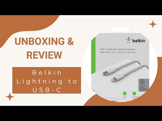 Belkin Lightning to USB-C Charge | Cheap and Best Type C to Lighting Cable under 1500