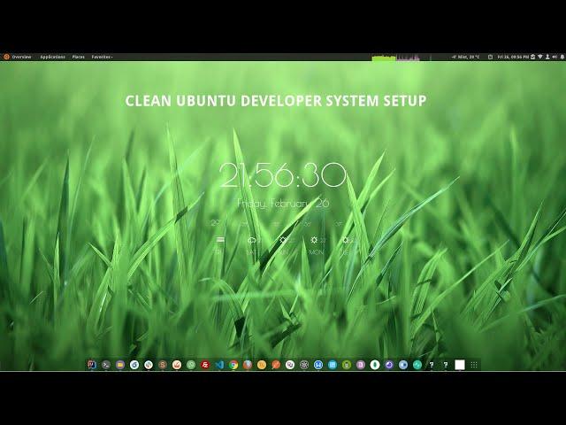 Clean and minimal Ubuntu developer system setup | 2021