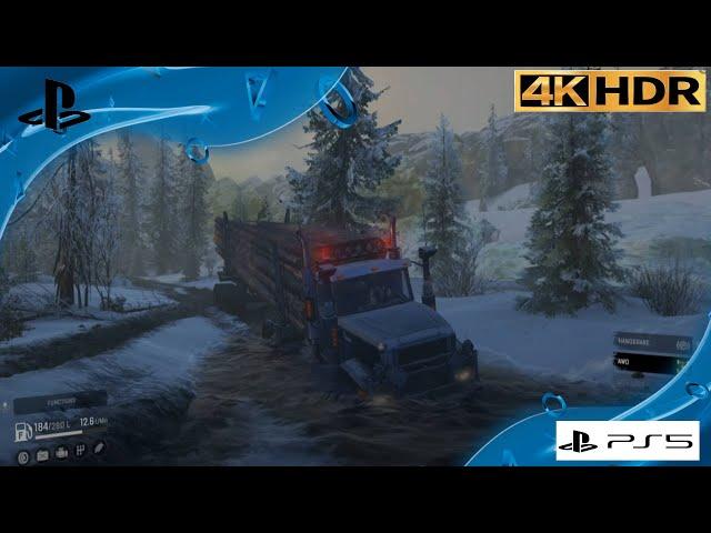 SnowRunner PS5 Gameplay [4k 60fps]