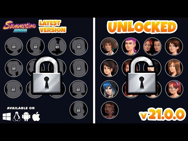 How to Unlock All Characters in Summertime Saga 21.0.0 (Latest Version)