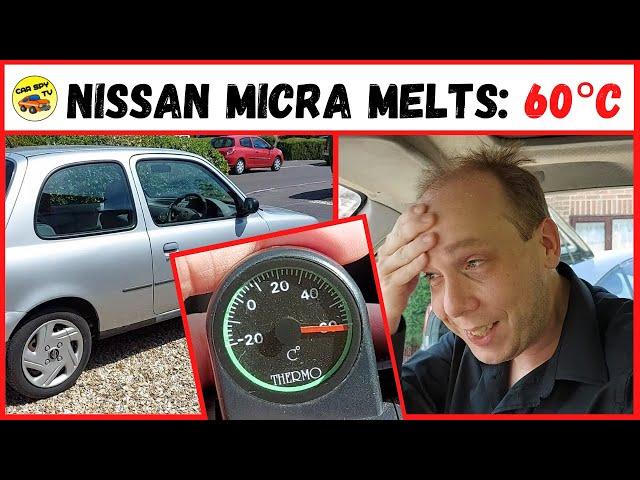 Nissan Micra K11 Melts In UK Heatwave – 60°C!