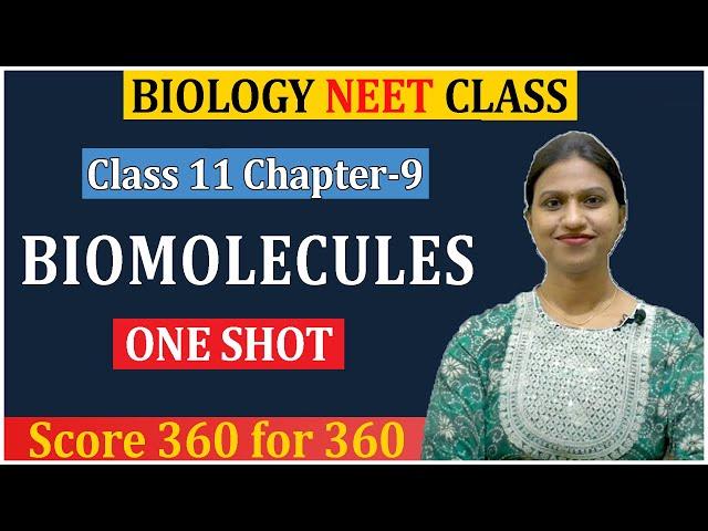 Biomolecules Class 11 Biology One shot for NEET 2025