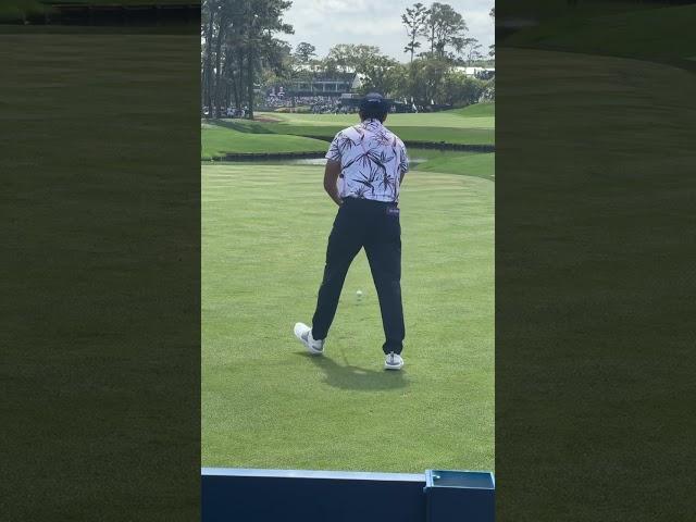Rickie Fowler points and yells at golf fan at The Players 2024