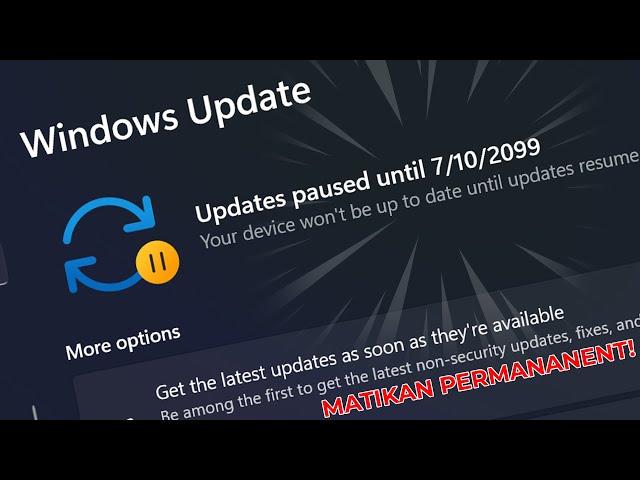 Matikan Windows Update PERMANENT! 