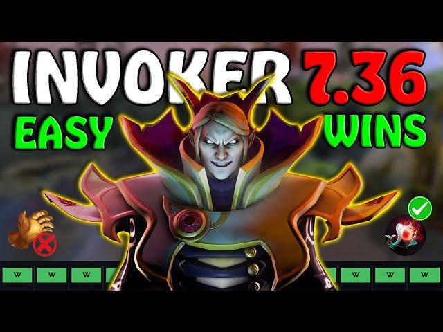 Invoker Never Loses Lane In 7.36 - Here's Why