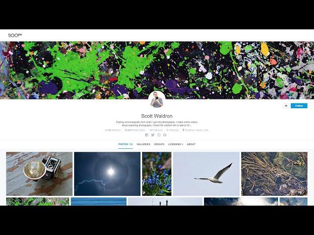 Trying 500px for the first time