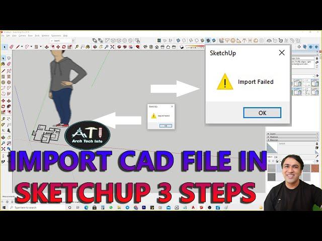 IMPORT CAD FILE IN SKETCHUP