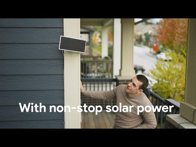 Wasserstein Solar Panel for Google Nest Cam (battery)