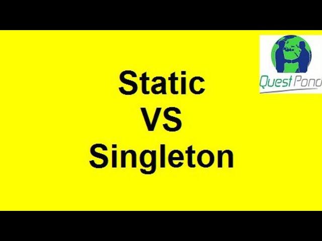Static class vs Singleton in C# | C# Interview Questions & Answers | Static & Singleton in CSharp