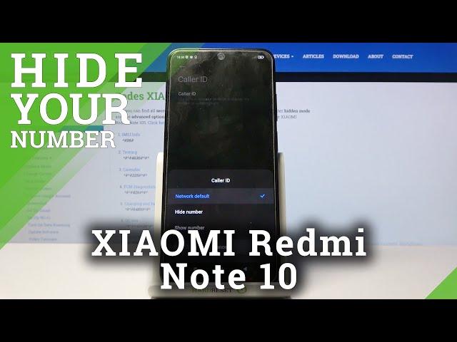 How to Hide Caller ID on XIAOMI Redmi Note 10 - Make Your Phone Number Private