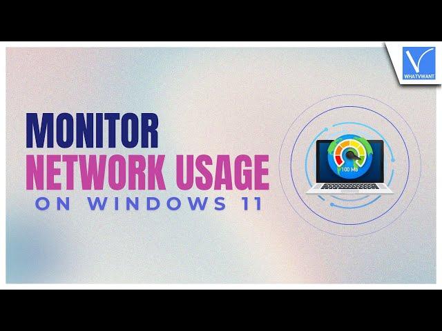 How to monitor network usage on windows 10 without any third party software