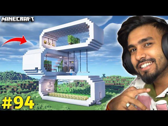 TECHNO GAMERZ BUILD A BIGGEST FUTURISTIC HOUSE IN MINECRAFT #94 I TECHNO GAMERZ I UJJWAL GAMING