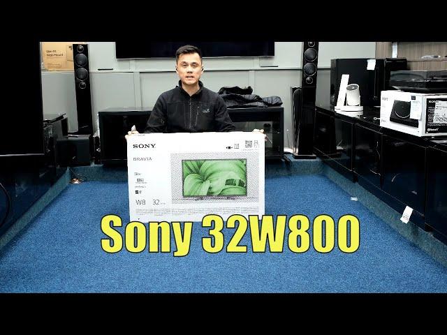 Sony 32W800 32" Unboxing, Setup, Test and Review with 4K HDR Demo Videos KD-32W800