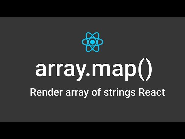 How to render Array of strings in React [ React for Beginners !!! ]