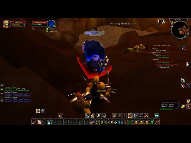 Gazz'uz Solo Level 12 Warrior Classic WOW HC