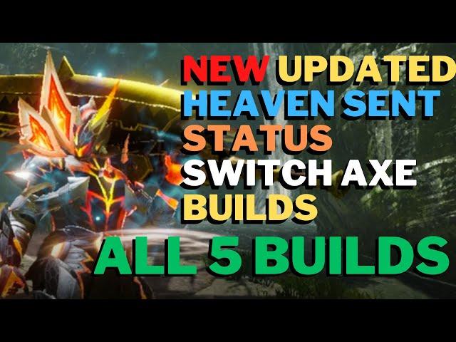 NEW TU5 Heavensent Status Switch Axe Builds - All Statuses & Evade - MHRise Sunbreak