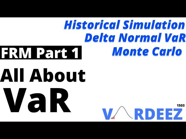 All About Value at Risk(VaR) | FRM Part 1 2023| Historical Simulation, Delta Normal, Monte Carlo VaR