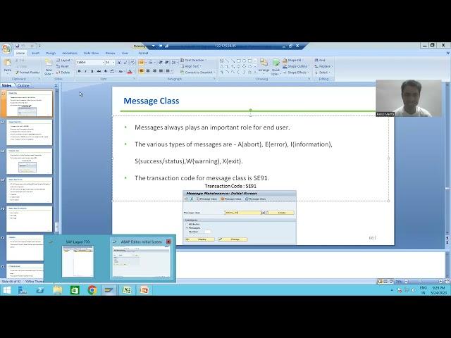 25 - ABAP Programming - Message Class Part1